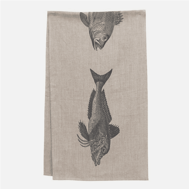 Tischläufer Leinen Natur Fischtrio – Frohstoff.png