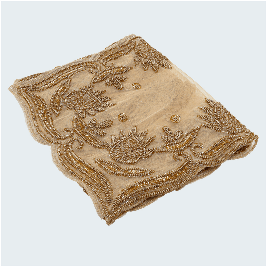 Screenshot 2023-02-14 at 12-22-56 Elvive Gold polyester embroidered table runner